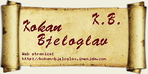 Kokan Bjeloglav vizit kartica